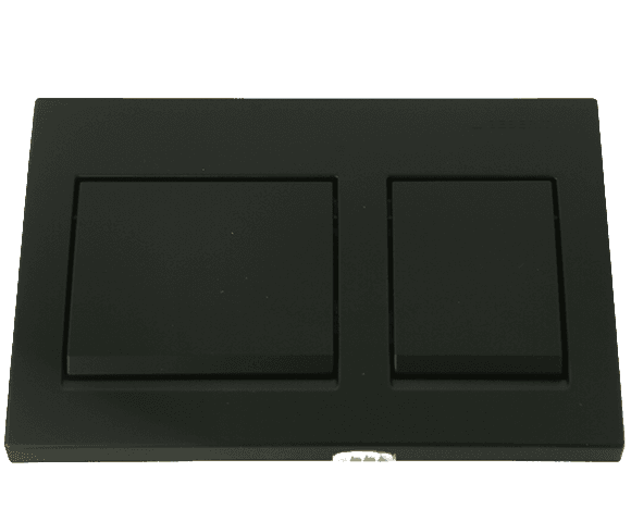 לחצן גבריט אלפא 15 GEBERIT ALPHA — שחור — חלק לניאגרה סמויה גבריט