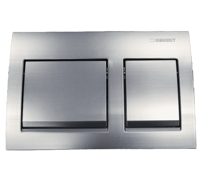 לחצן גבריט אלפא 15 GEBERIT ALPHA — ניקל מוברש — חלק לניאגרה סמויה גבריט