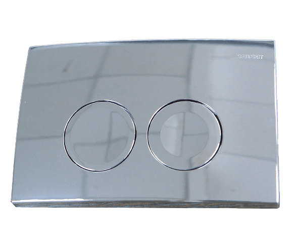 לחצן גבריט דלתא 21 GEBERIT DELTA — ניקל מבריק — חלק לניאגרה סמויה גבריט