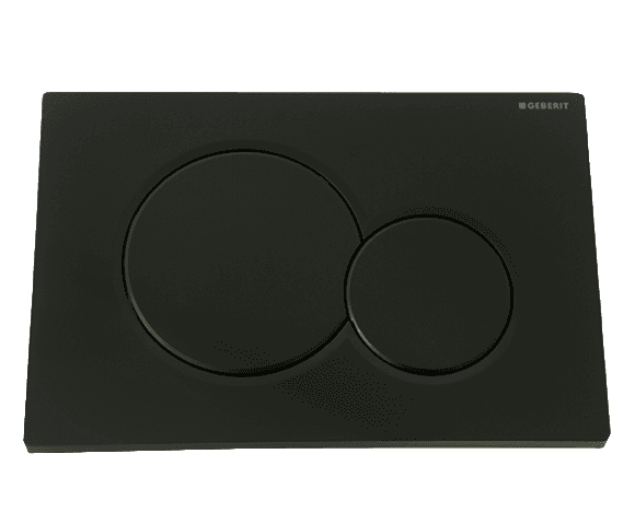 לחצן גבריט סיגמה 01 GEBERIT SIGMA — שחור — חלק לניאגרה סמויה גבריט