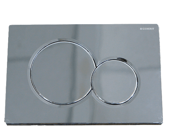 לחצן גבריט סיגמה 01 GEBERIT SIGMA — כרום — חלק לניאגרה סמויה גבריט