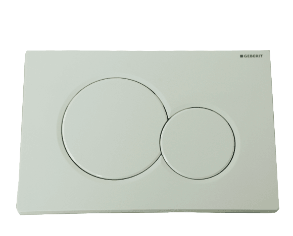 לחצן גבריט סיגמה 01 GEBERIT SIGMA — לבן — חלק לניאגרה סמויה גבריט