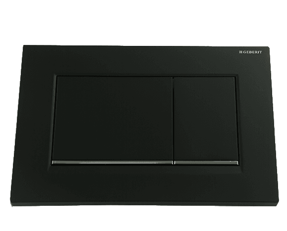 לחצן גבריט סיגמה 30 GEBERIT SIGMA — שחור — חלק לניאגרה סמויה גבריט