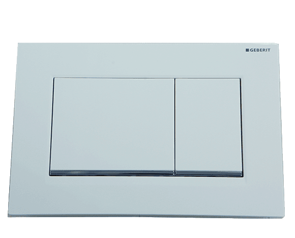 לחצן גבריט סיגמה 30 GEBERIT SIGMA — לבן — חלק לניאגרה סמויה גבריט